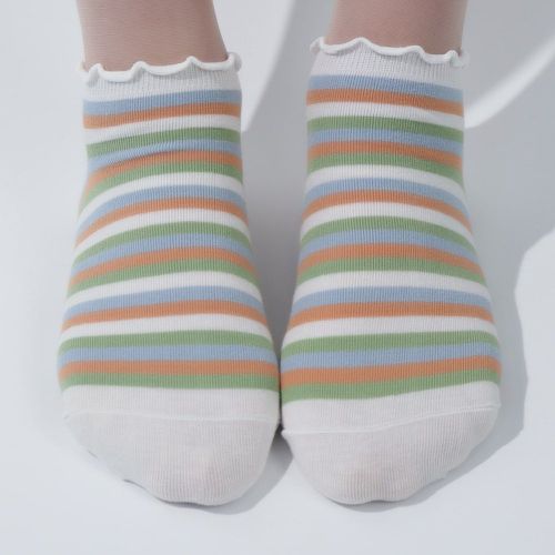 Chaussettes à rayures à plis - SHEIN - Modalova