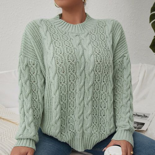 Pull en tricot torsadé - SHEIN - Modalova