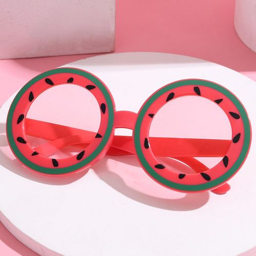 Lunettes de mode à monture ronde pastèque motif - SHEIN - Modalova