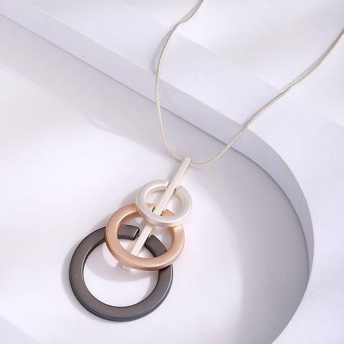 Collier avec pendentif cercle - SHEIN - Modalova