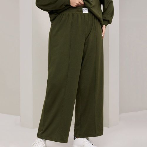 Pantalon de survêtement à applique ample - SHEIN - Modalova