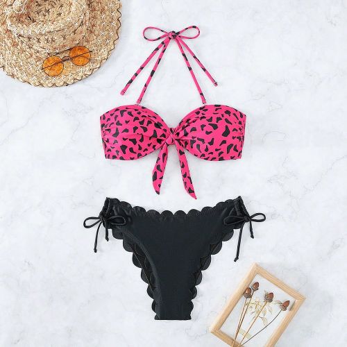 À nœud Bandeau à nœud Bikini avec bretelles - SHEIN - Modalova