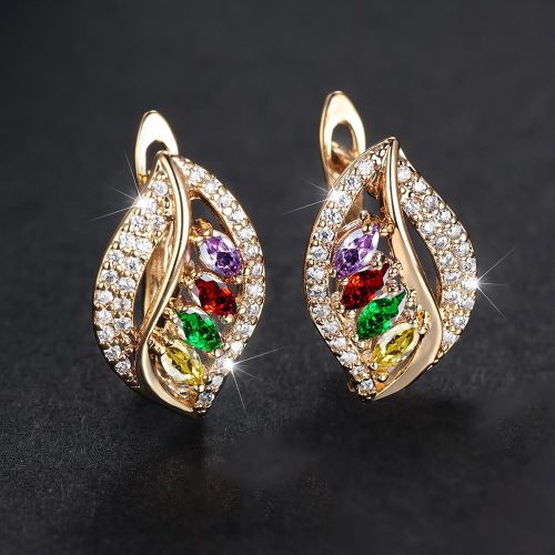 Clous d'oreilles avec strass - SHEIN - Modalova