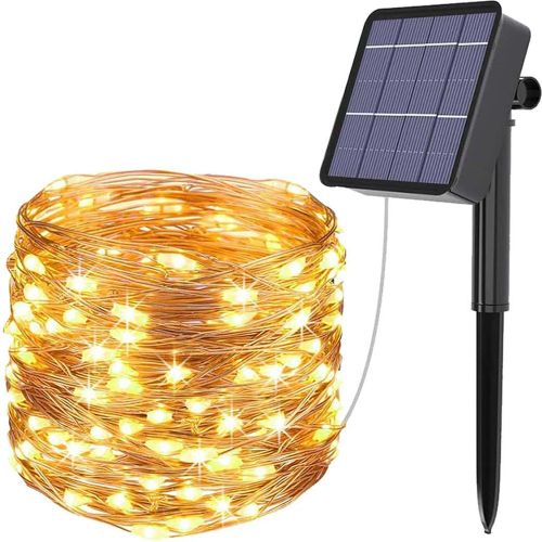 Pièce alliage de cuivre Ficelle solaire Guirlande lumineuse pour extérieur - SHEIN - Modalova