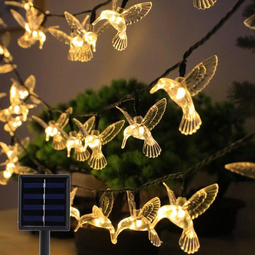 Pièce Guirlande Lumière solaire extérieure 20 Led 4m en PVC solaire éclairage créatif oiseau pour extérieur - SHEIN - Modalova