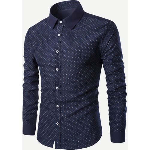 Chemise à pois avec boutons - SHEIN - Modalova