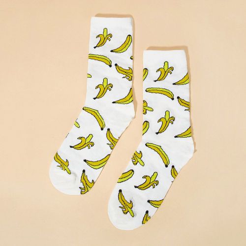 Chaussettes imprimées bananes - SHEIN - Modalova