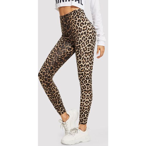 Legging taille haute avec imprimé léopard - SHEIN - Modalova