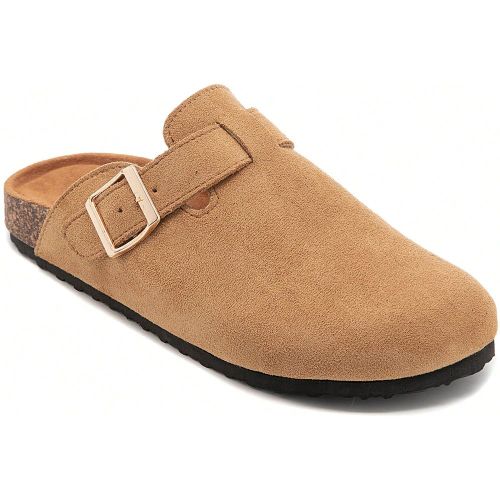 Sabots confortables ouverts avec boucle réglable et semelle anatomique - SHEIN - Modalova