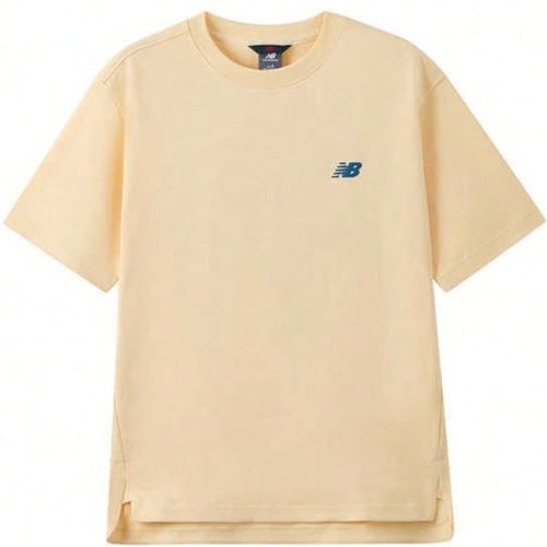Tops NB 2025 Nouveau style d'été sport décontracté simple de base avec lettres. T-shirt à manches courtes confortable et respirant à col rond NE - SHEIN - Modalova