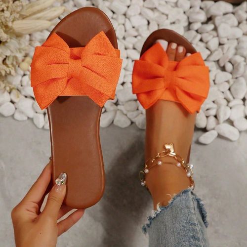 Mules avec nœud papillon, sandaless, sandales de plage antidérapantes avec nœud papillon, convient pour les rendez-vous, les courses, les vacances, - SHEIN - Modalova