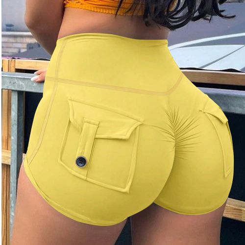 Short cargo d'été Y2Ks, avec scrunch qui soulève les fesses, taille large, poches rabattables. Short de sport, d'entraînement et de gym pour le ba - SHEIN - Modalova