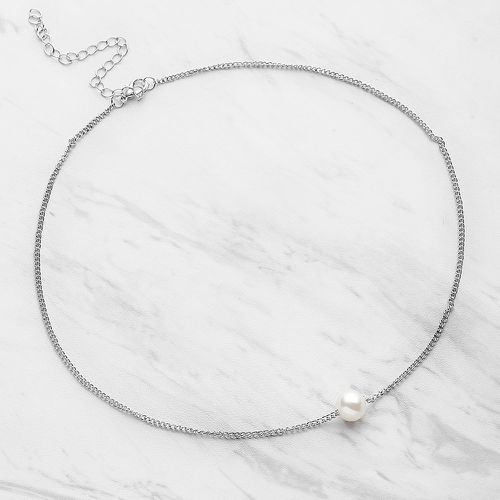 Collier chaîne avec perles faux - SHEIN - Modalova