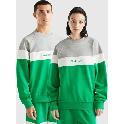 Benetton, Sweat Vert Et Gris Clair, taille XS, Vert - United Colors of Benetton - Modalova