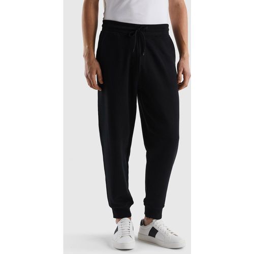 Benetton, Jogging En Molleton De 100 % Coton, taille S, Noir - United Colors of Benetton - Modalova