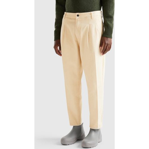 Benetton, Pantalon À Pinces En Coton, taille 48, - United Colors of Benetton - Modalova