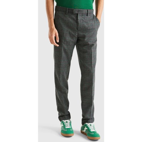 Benetton, Pantalon Slim Prince De Galles, taille 58, Gris - United Colors of Benetton - Modalova