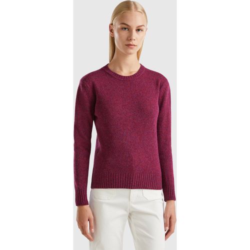 Benetton, Pull En Pure Laine Shetland, taille XS, Bordeaux - United Colors of Benetton - Modalova