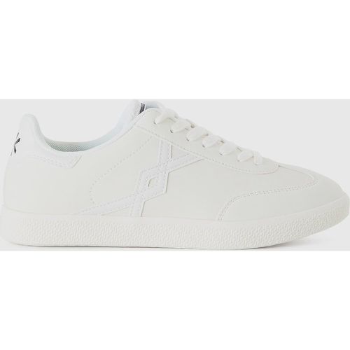 Benetton, Sneakers Basses En Tissu Enduit, taille 35, Crème - United Colors of Benetton - Modalova