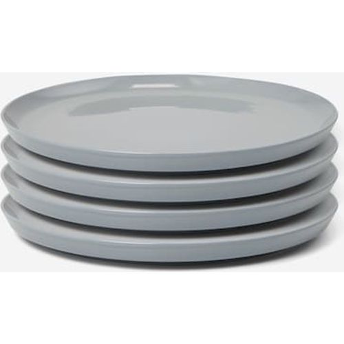 Assiette KARE DESIGN En Porcelaine Bords Jaunes Impressions Géométriques  Bleues D25 FERANDINE