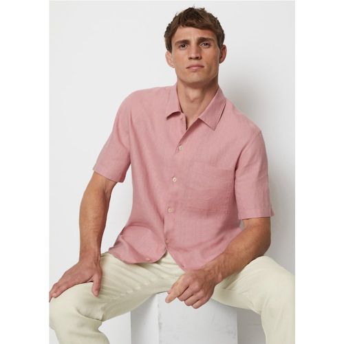Chemise à manches courtes Regular Fit en lin - Marc O'Polo - Modalova