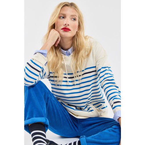 Sweat rayé à capuche - coton rustique - ARMOR LUX FR - Modalova