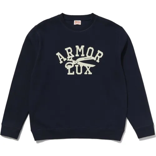 ARMOR-LUX Sweat sérigraphié Homme - Denham X Armor-lux XS - ARMOR LUX FR - Modalova