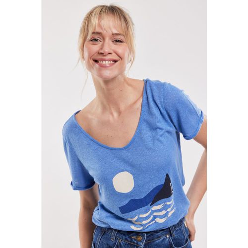 BERMUDES T-shirt col V CLARYS - polyester recyclé et lin XL - 44 - ARMOR LUX FR - Modalova