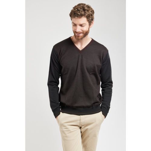 Pull col V - laine mérinos et acrylique - ARMOR LUX FR - Modalova