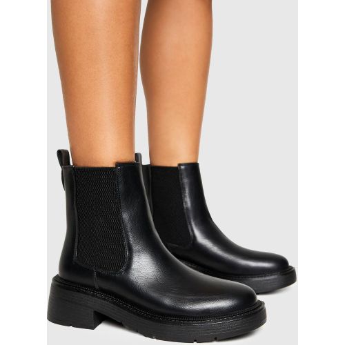 Bottes Chelsea À Plateforme Épaisse Avec Panneau Élastique - 38 - boohoo - Modalova