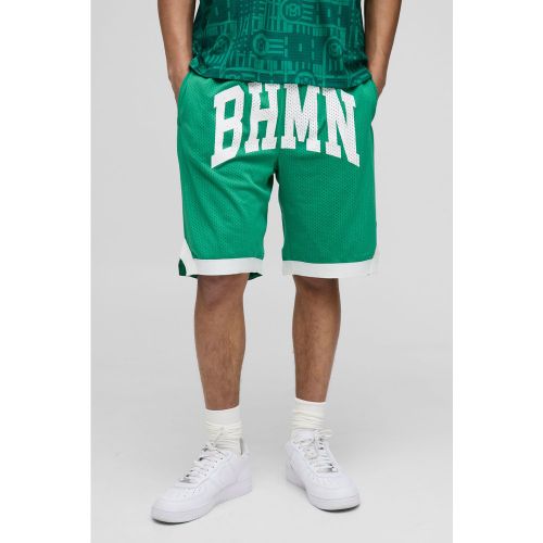Short de basket mi-long en mesh - S - Boohooman - Modalova