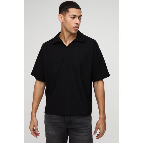 Polo oversize côtelé - S - Boohooman - Modalova