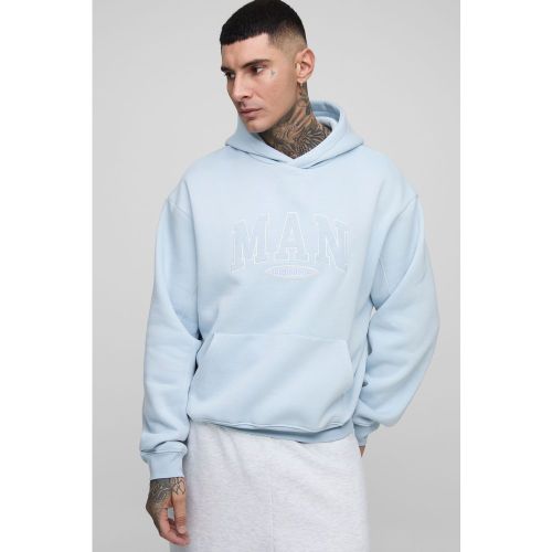 Tall - Sweat à capuche oversize à écusson - MAN - 2XL - Boohooman - Modalova