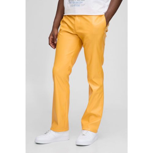 Pantalon flare slim en synthétique - 28 - Boohooman - Modalova