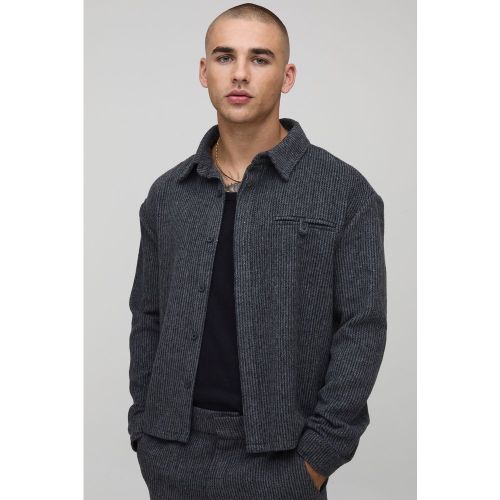 Surchemise côtelée à poches - S - Boohooman - Modalova