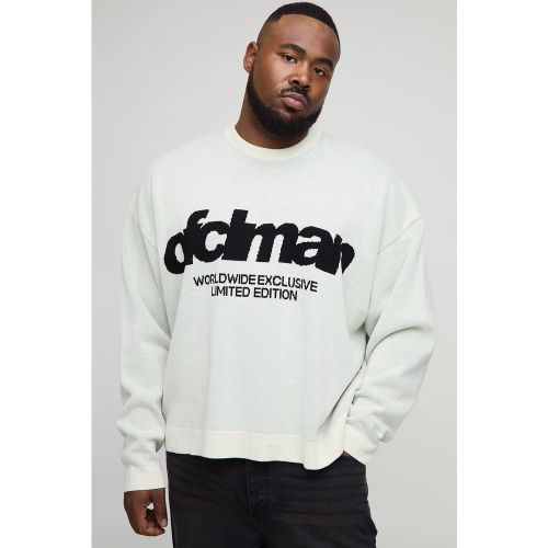 Grande taille - Pull oversize côtelé - 2XL - Boohooman - Modalova