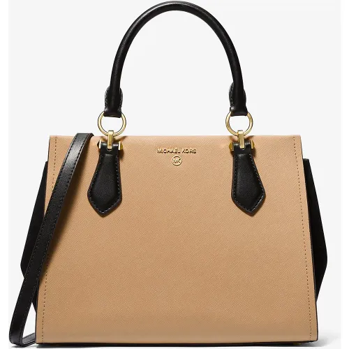 MK Sac Marilyn de taille moyenne en cuir saffiano bicolore - Michael Kors - MICHAEL Michael Kors - Modalova