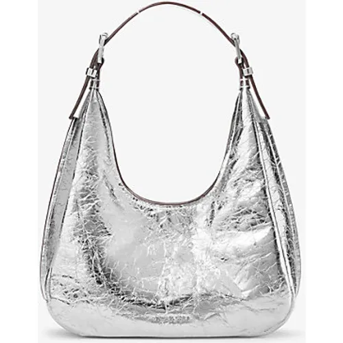 MK Petit sac porté épaule bohème Nolita en cuir métallisé craquelé - Michael Kors - MICHAEL Michael Kors - Modalova