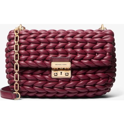 MK Grand sac porté épaule Tribeca en cuir tressé à la main - Michael Kors - MICHAEL Michael Kors - Modalova