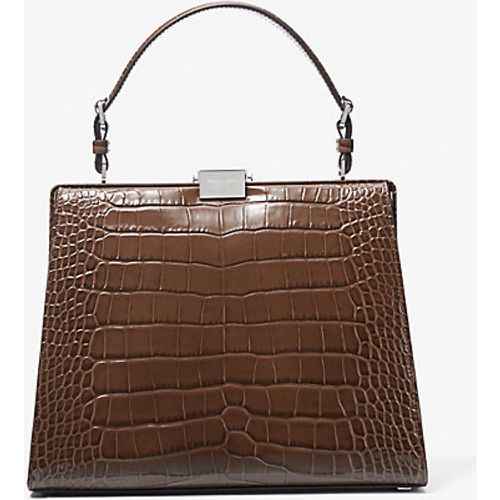 MK Sac Simone en cuir effet crocodile en relief - Michael Kors - MICHAEL KORS COLLECTION - Modalova