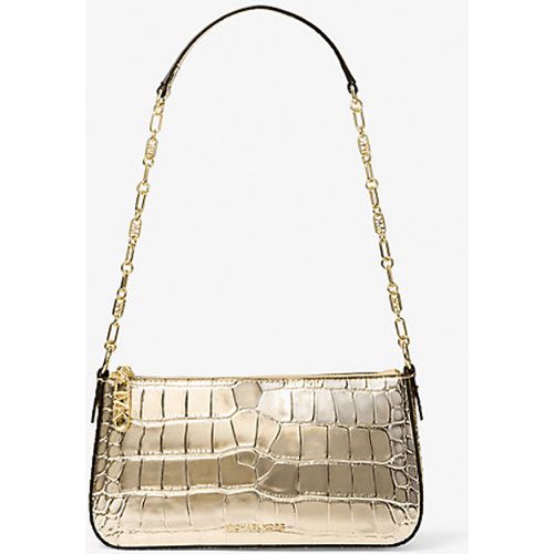 MK Sac porté épaule Empire de taille moyenne en cuir effet crocodile en relief métallisé et à maillons - Michael Kors - MICHAEL Michael Kors - Modalova