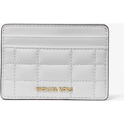 MK Porte-cartes Jet Set en cuir matelassé - Michael Kors - MICHAEL Michael Kors - Modalova