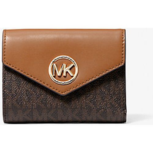 MK Portefeuille enveloppe à trois volets Greenwich de taille moyenne en cuir à imprimé logo Signature - - Michael Kors - MICHAEL Michael Kors - Modalova