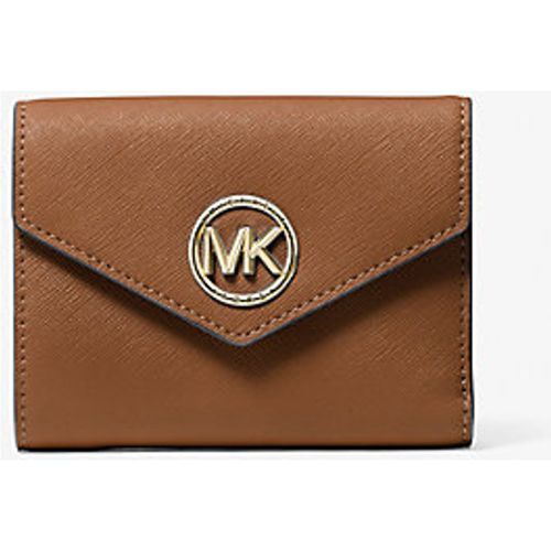 MK Portefeuille enveloppe à trois volets Carmen de taille moyenne en cuir saffiano - Michael Kors - MICHAEL Michael Kors - Modalova