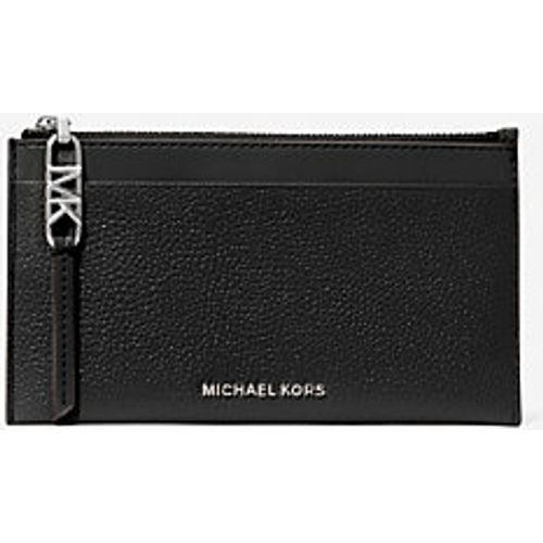 MK Grand porte-cartes Empire en cuir grainé - Michael Kors - MICHAEL Michael Kors - Modalova