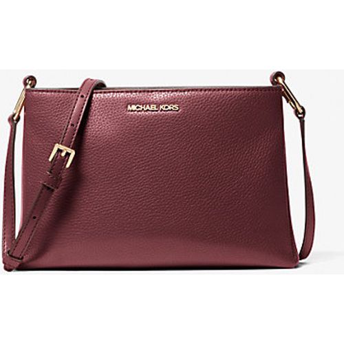 MK Sac à bandoulière Trisha de taille moyenne en cuir grainé - Michael Kors - Michael Kors Outlet - Modalova