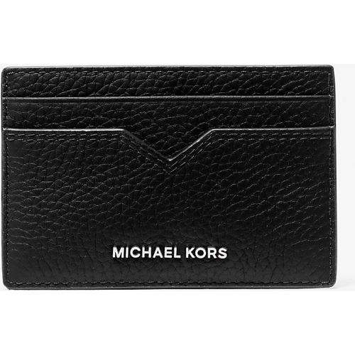 MK Porte-cartes Hudson en cuir grainé - Michael Kors - Michael Kors Mens - Modalova