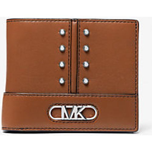 MK Portefeuille compact Astor en cuir clouté - Michael Kors - Michael Kors Mens - Modalova