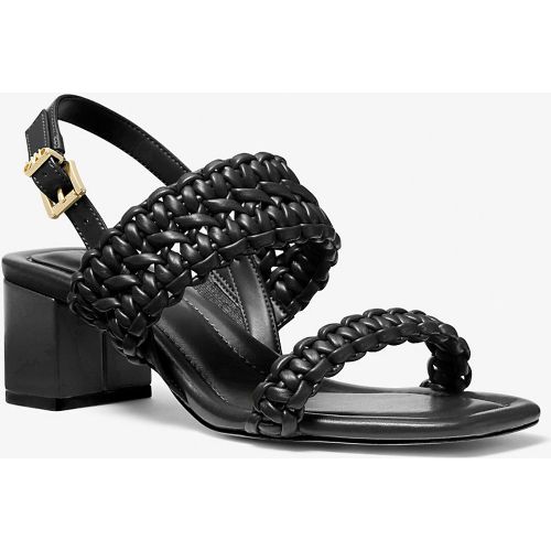 MK Sandale Audrina tressée à talon épais - Michael Kors - MICHAEL Michael Kors - Modalova