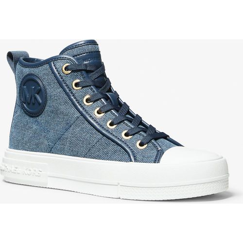 MK Basket montante Evy en denim - Michael Kors - MICHAEL Michael Kors - Modalova